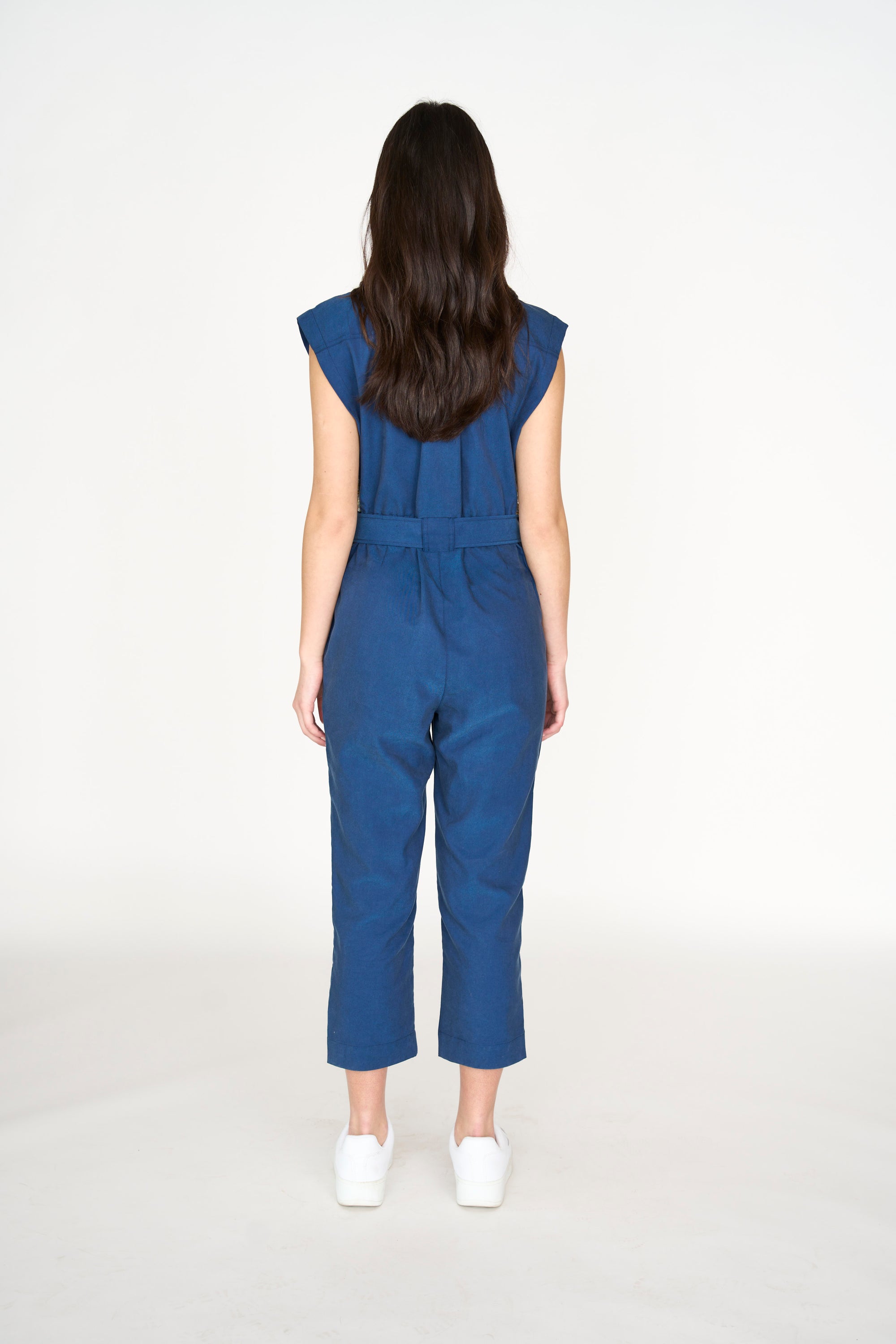 Women's Blue Airport Jumpsuit