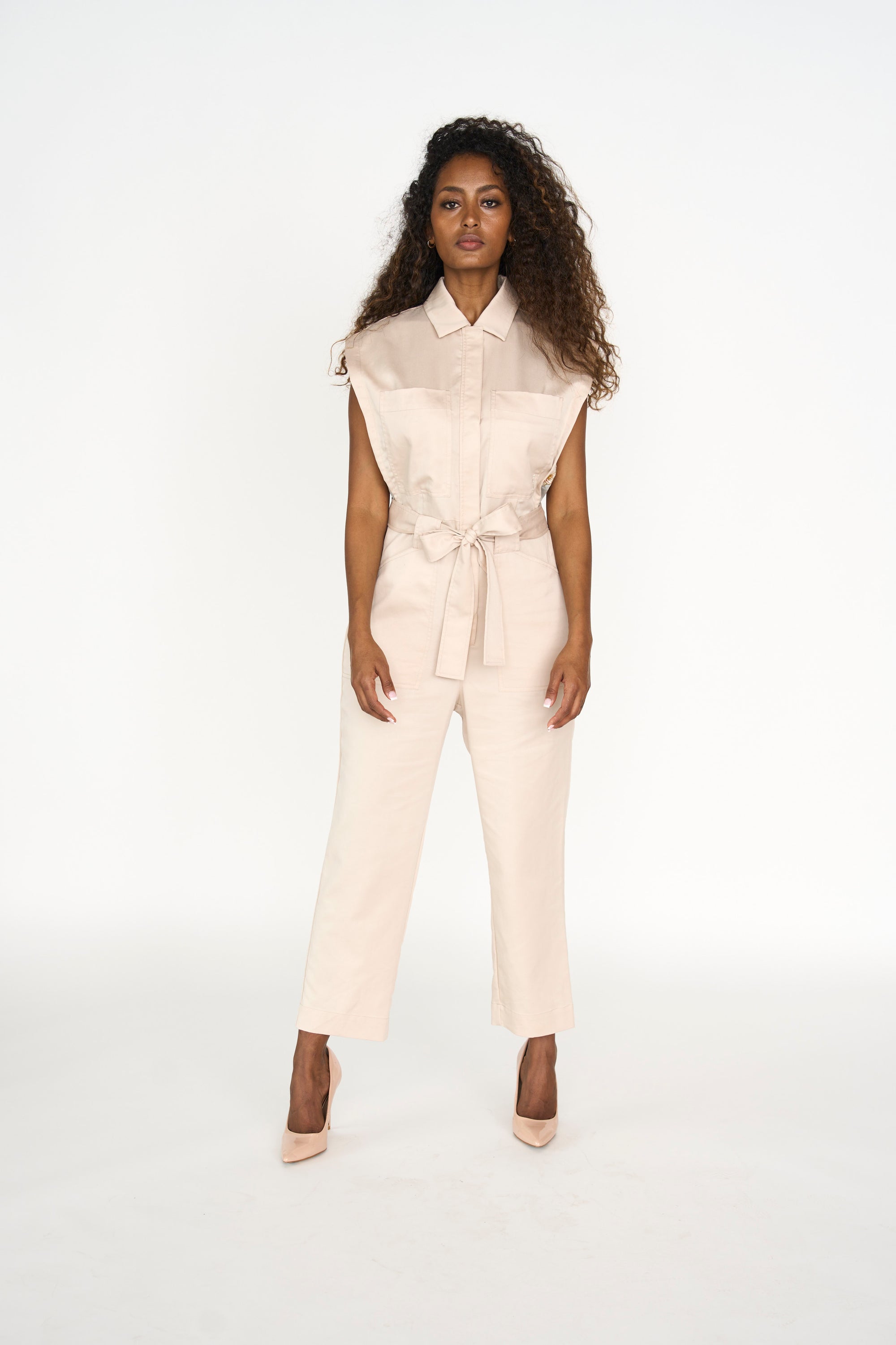 Women's Khaki Jumpsuit