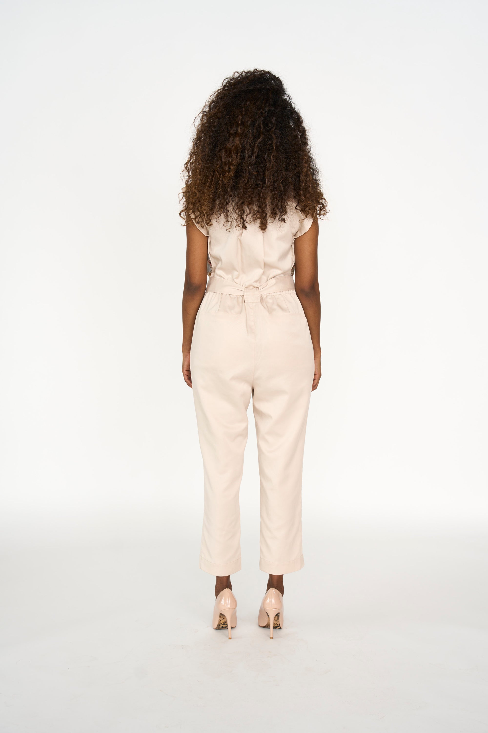 Women's Khaki Travel Jumpsuit