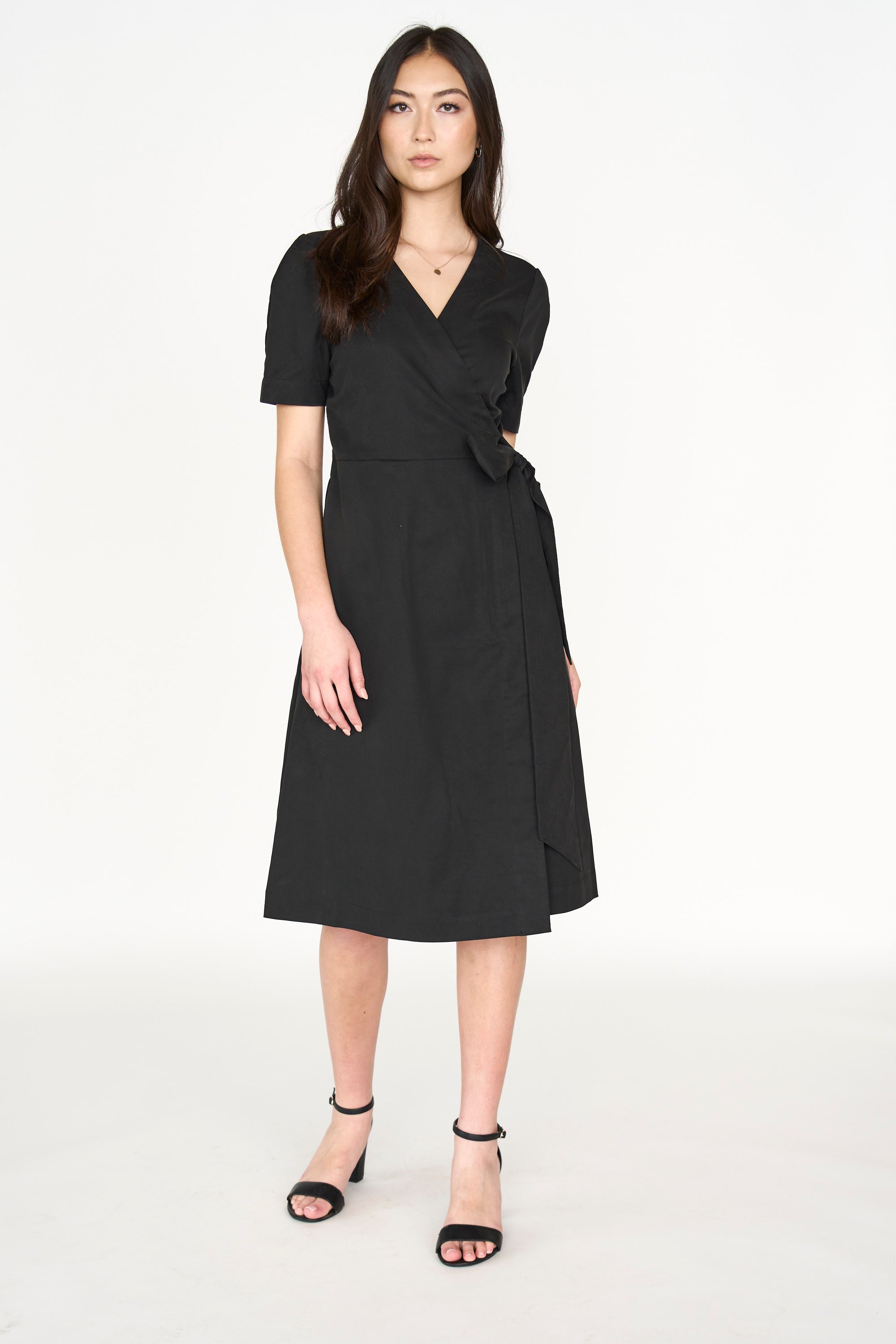 Wrap Me Up Dress - Black (XS Wrap Me Up Dress - Black (XS