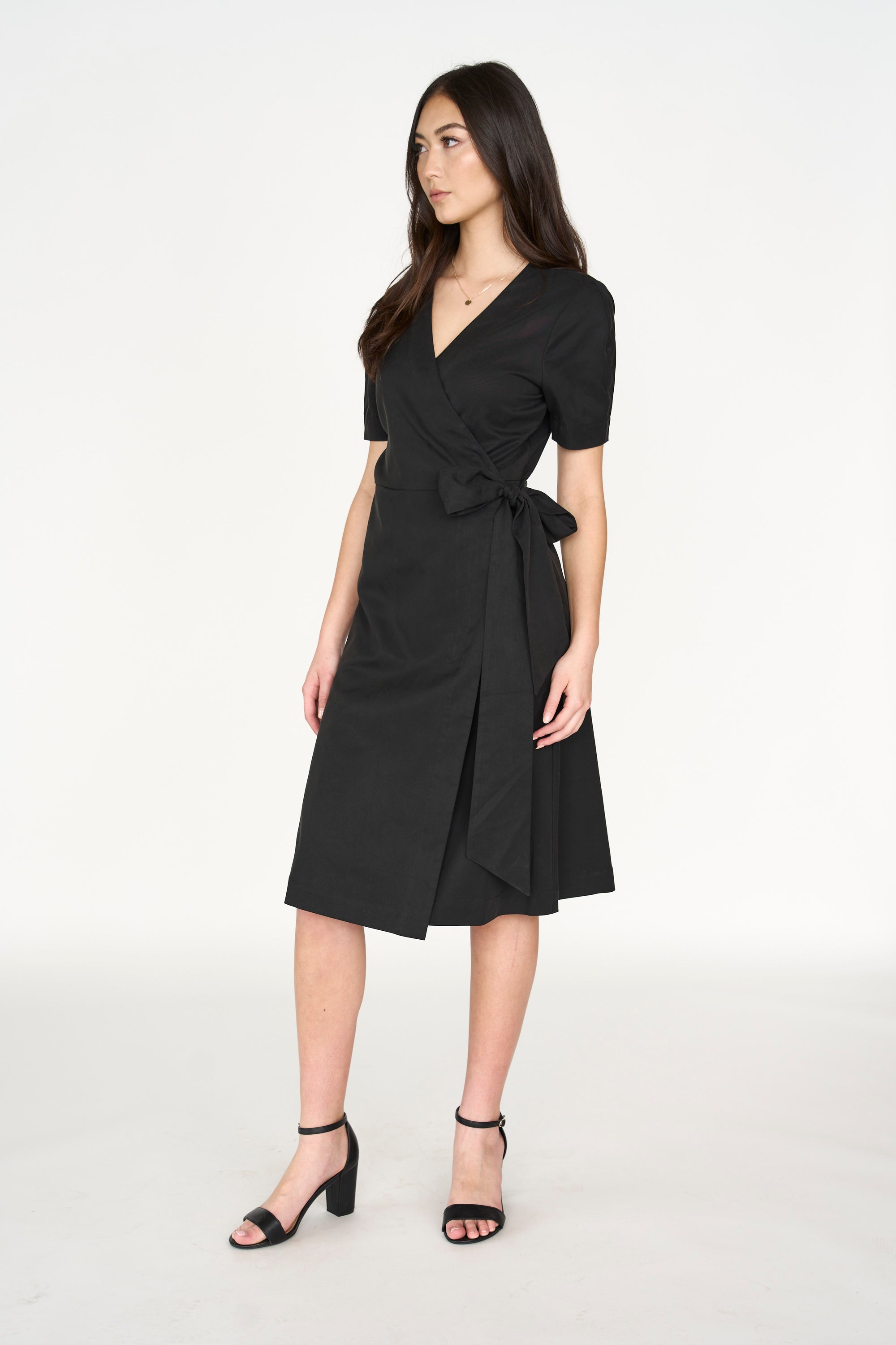 Wrap Me Up Dress - Black (XS Wrap Me Up Dress - Black (XS
