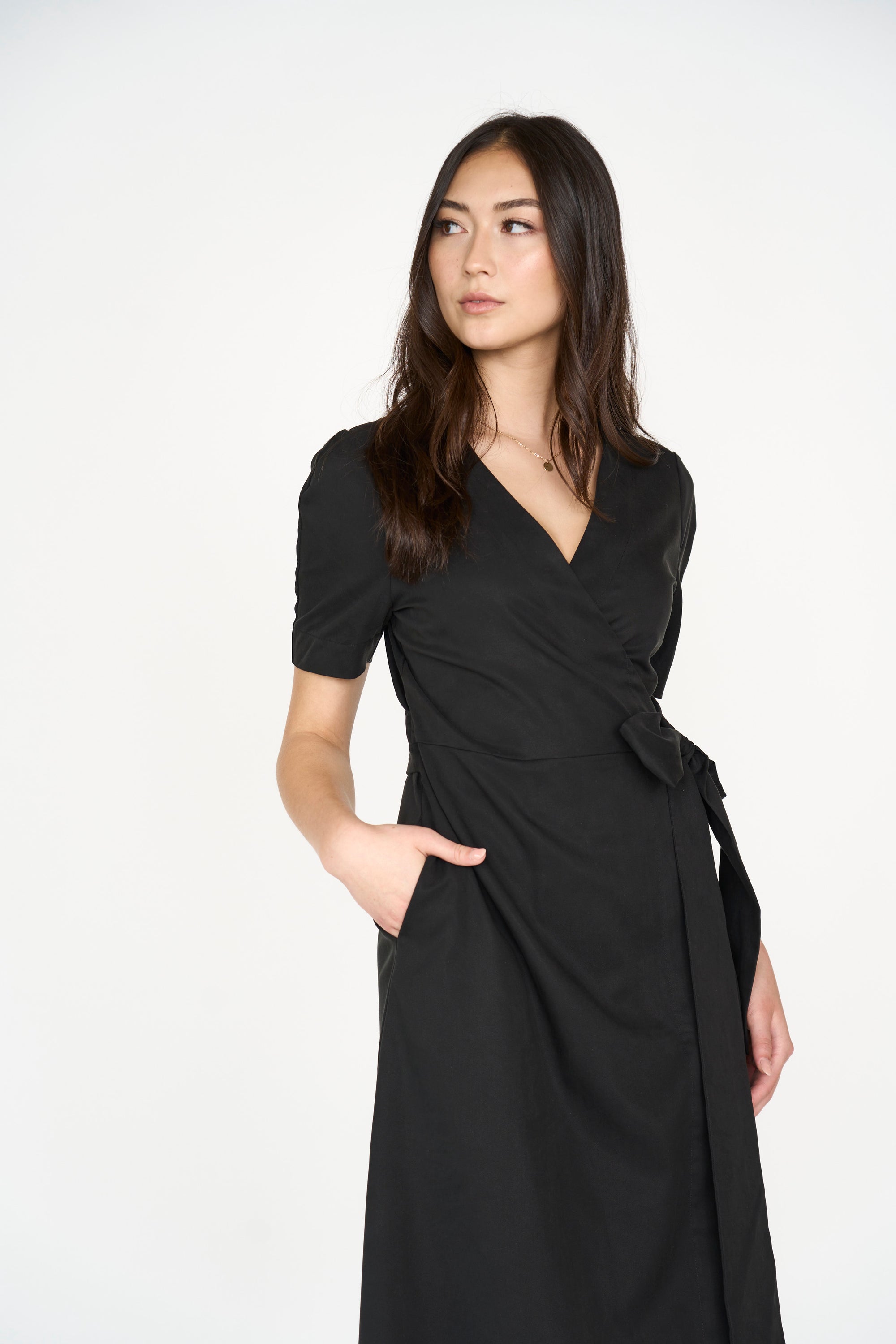 Wrap Me Up Dress - Black (XS Wrap Me Up Dress - Black (XS