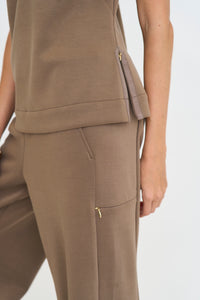 Women's Brown Travel Pants and Top