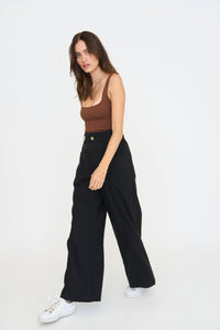 Comfortable Versatile Black Travel Pants